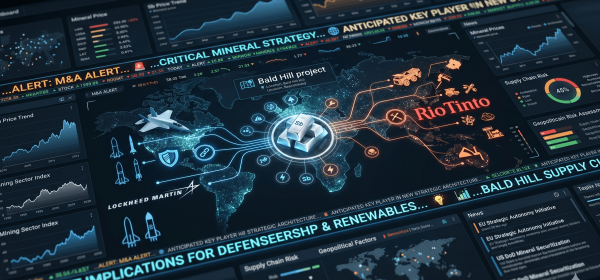 Die Antimon-Krise: Antimony Resources im Zentrum der westlichen Versorgungssicherheit &ndash; so reagieren Lockheed Martin und Rio Tinto