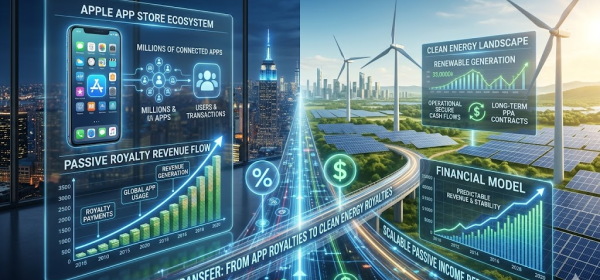 Die Lizenz zum Gelddrucken &ndash; warum die Energiewende mit RE Royalties und Altius Renewable Royalties Cash-Maschinen wie Apple erschafft